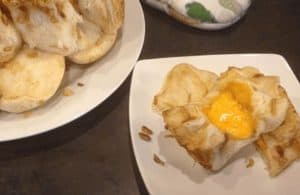 Cheesy onion pull-apart rolls