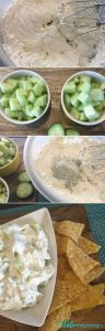 Creamy Cucumber Dip with Sour Cream and Cream Cheese