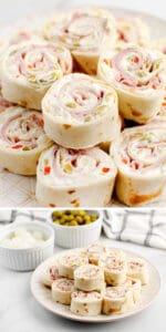 Green Olive, Ham & Cream Cheese Rollups Pin 3