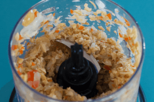 chopped olives and onions