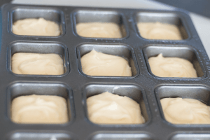mini almond cakes pan filled - feature image