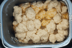 dough and caramel sauce - feature image