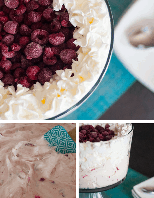 Raspberry Cheesecake Dessert Salad