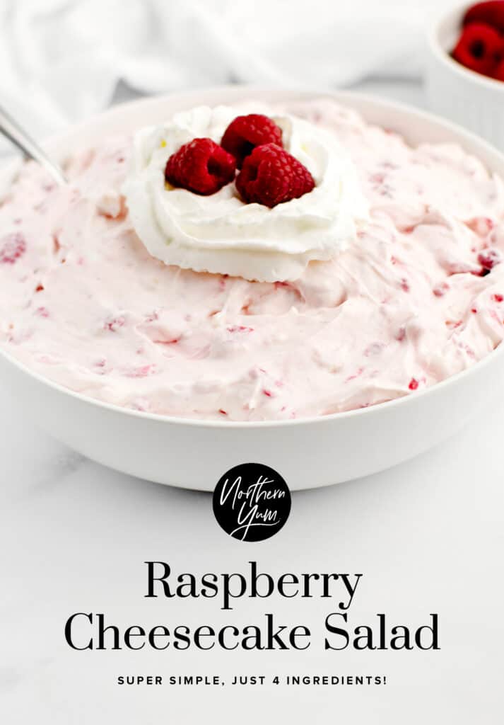 Raspberry Cheesecake Salad Pin5