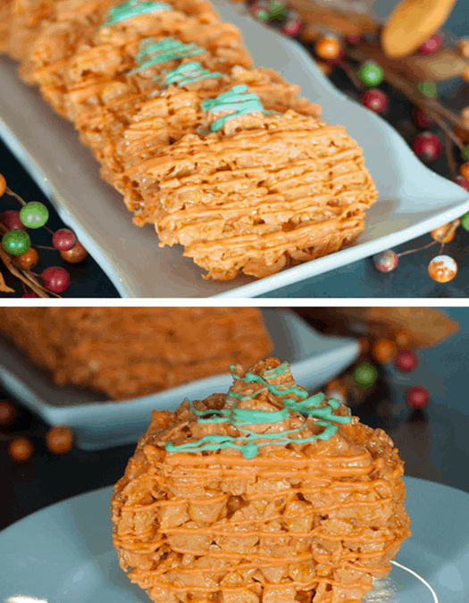 Pumpkin Corn Flake Treats