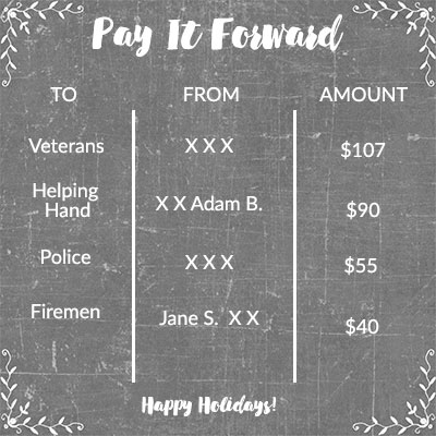 pay it forward ideas