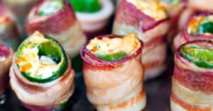 Grilled Bacon Wrapped Jalapeño Poppers