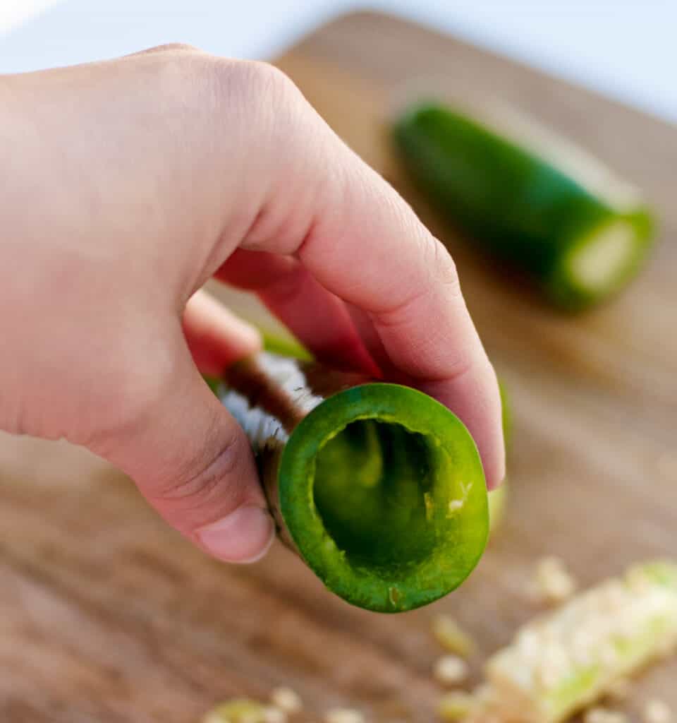 Cored Jalapeno Pepper