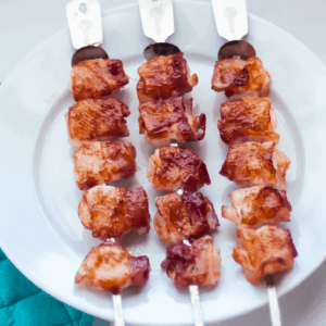 BBQ bacon wrapped shrimp feature new