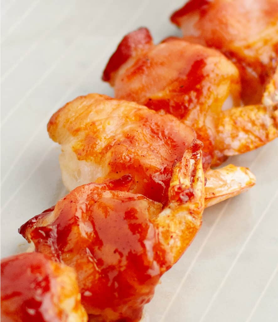 Bacon Wrapped Shrimp with BBQ Sauce