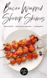 Bacon Wrapped Shrimp Skewers Pin 4