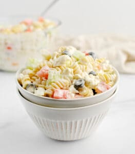 Cauliflower Ranch Pasta Salad in Bowl