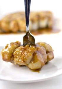 Caramel Roll Pull-Aparts Recipe Fork