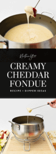 Cheddar cheese fondue pin 3