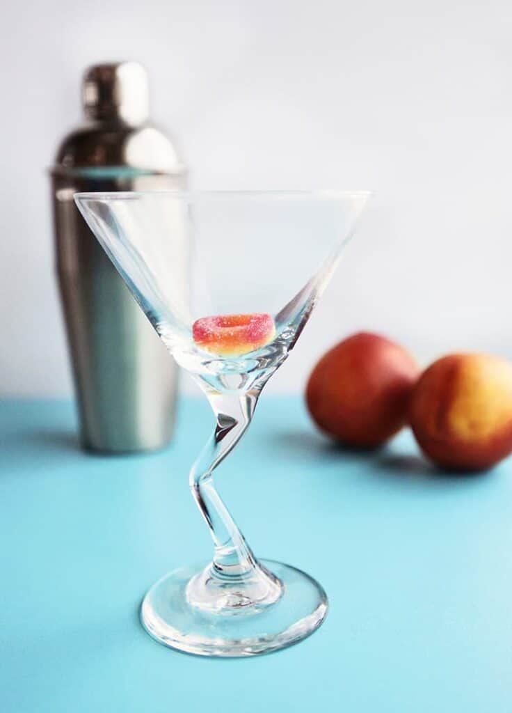 sweet peach martinis z stems