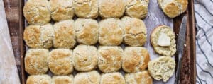 Biscuits on a Baking Sheet