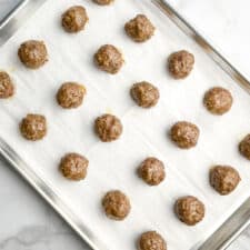 Easy Oven Baked Meatballs