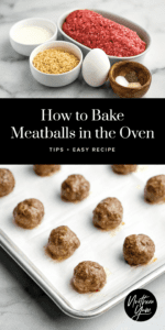 How to Bake Meatballs in the Oven Pin 4