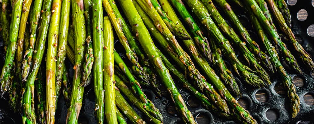 Asparagus on a Dark Background