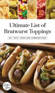 Bratwurst Toppings Pin 3