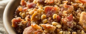 Crumbled Bacon in a Bowl