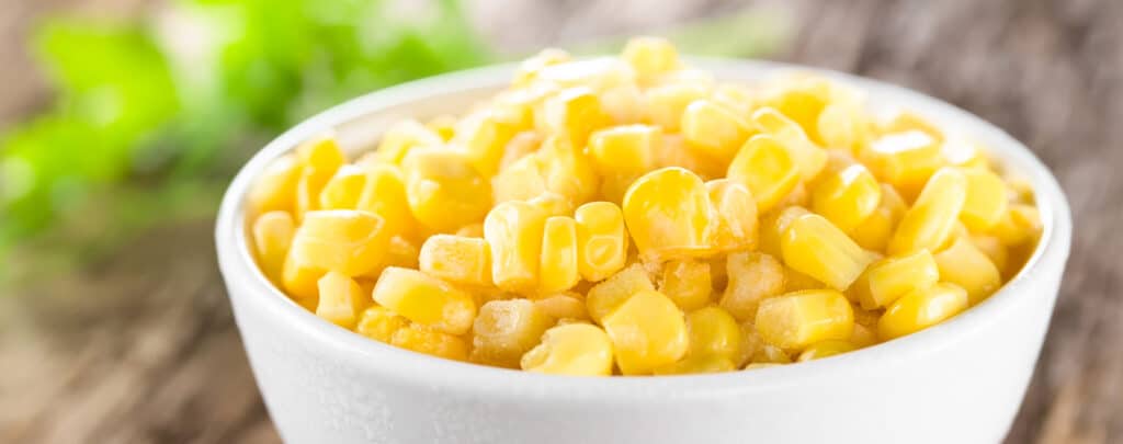 Corn in a White Bowl
