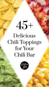 Chili Toppings for Chili Bar Pin 1