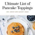 Ultimate List of Pancake Toppings Pin 2
