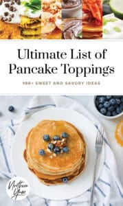 Ultimate List of Pancake Toppings Pin 2