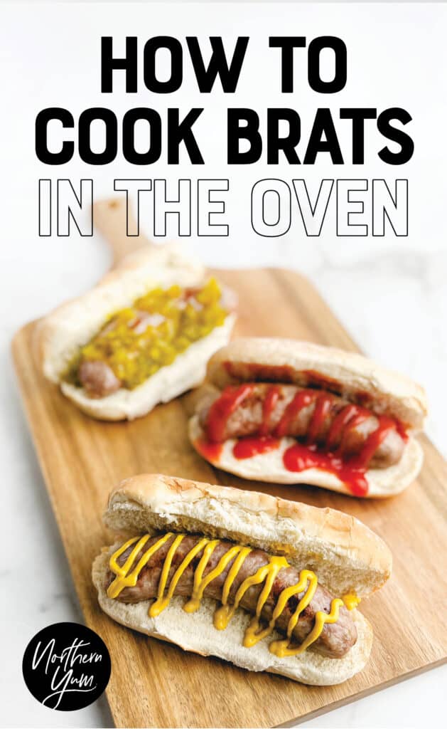 How to Cook Brats in Oven Pin 1
