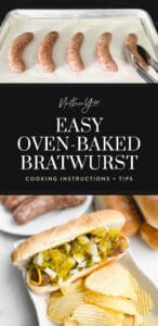 How to Cook Brats in Oven Pin 2