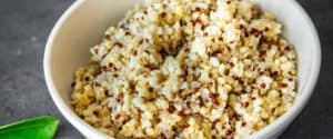 Cooked Quinoa in a Bowl