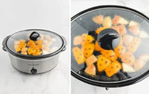 Crockpot Apple Cider Simmering