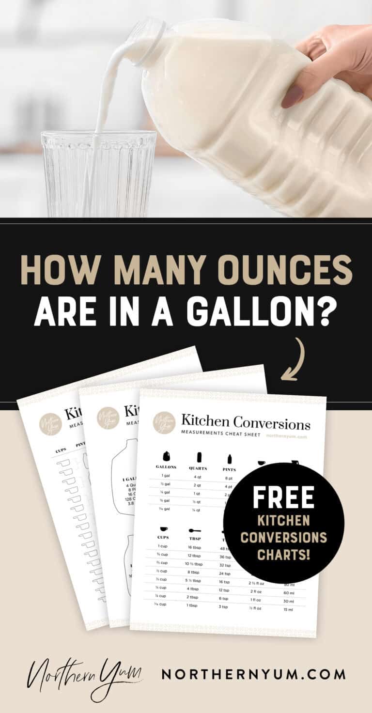 How Many Ounces In A Gallon Free Printable Cheat Sheets