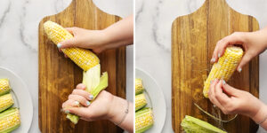 Husking Corn on the Cob