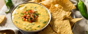 Bowl of Queso and Chips