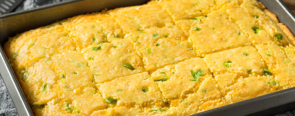 Pan of Jalapeno Corn Bread