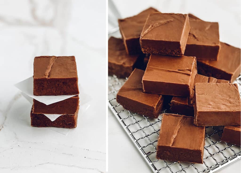 Stacked Milk Chocolate Fudge