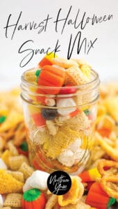 Harvest Halloween Snack Mix Pin 1
