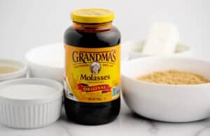 Molasses and Other Ingredients Used for Molasses Cookies