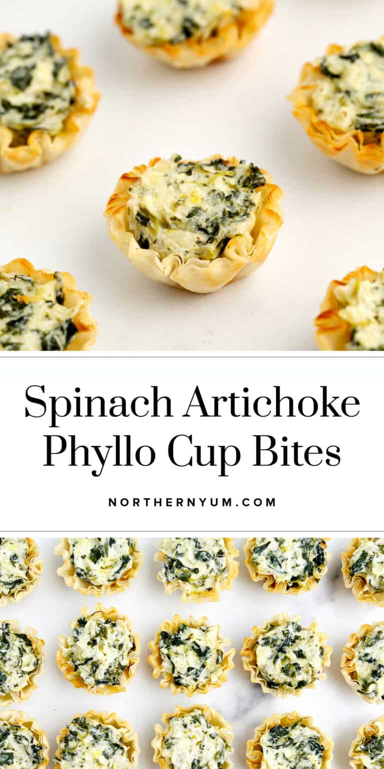 Spinach Artichoke Bites (in Delightful Phyllo Pastry Cups!)