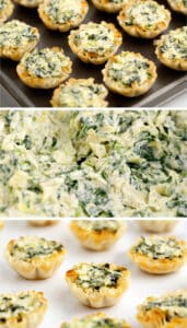 Spinach Artichoke Cups Pin 2
