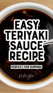 Homemade Teriyaki Sauce Pin `