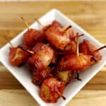Bacon Wrapped Water Chestnuts Pin 5