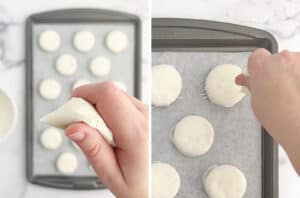 Drizzling Cookies with White Chocolate