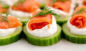Cucumber Bites with Salmon