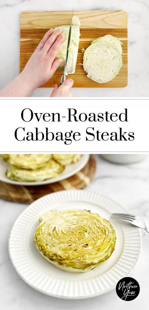 Roasted Cabbage Steaks Pin 1