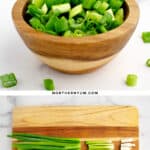 How to Cut Green Onions Pin 2