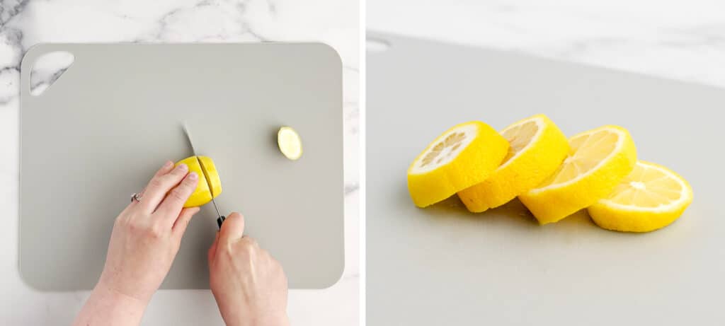 Cut Lemons Into Slices