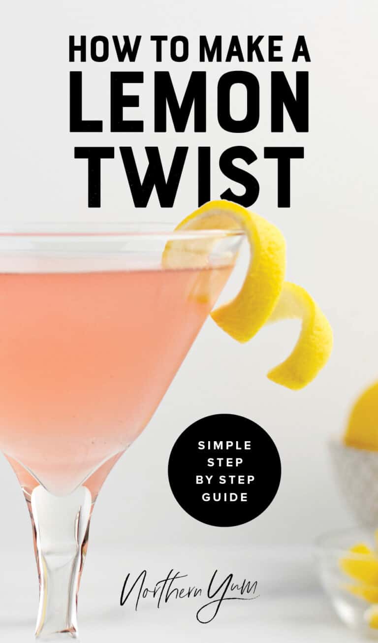 How to Make a Lemon Twist (to Garnish Drinks & Cocktails)